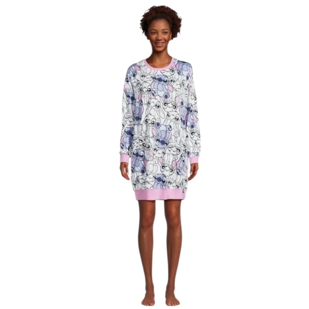 Disney Stitch Women's Sleep Shirt - Picture 1 of 13